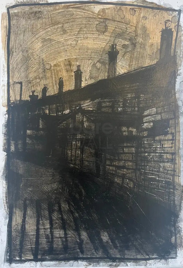 IPSTS060. The Backs (Midnight) 2025 by Ian Pearsall Original Art from Barewall Art Gallery