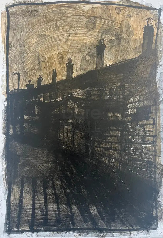 IPSTS060. The Backs (Midnight) 2025 by Ian Pearsall Original Art from Barewall Art Gallery