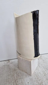 JC2403 Persephone II lustre hand painted face vase 2023 by Jonathan Cox Ceramics from Barewall Art Gallery