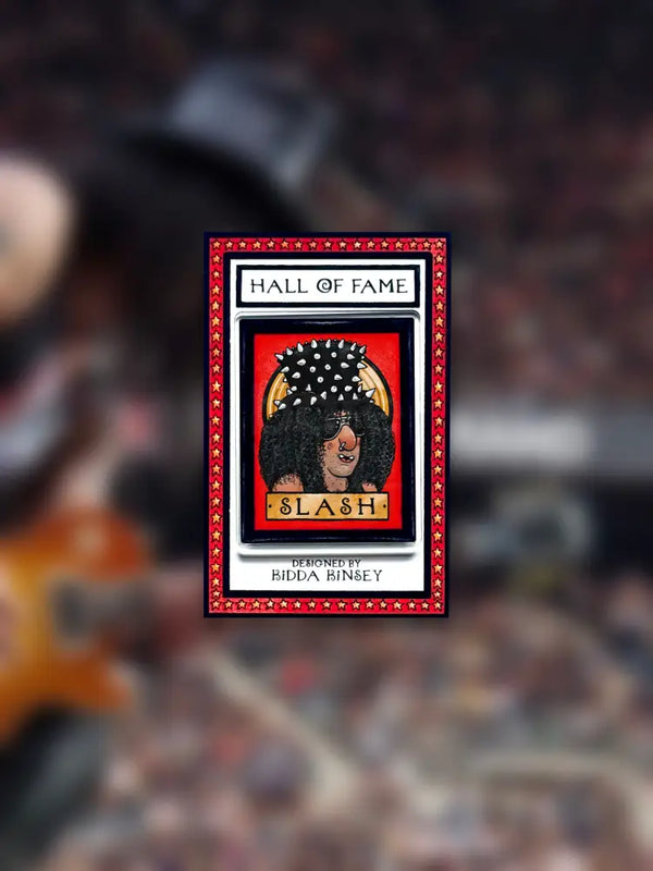 KK12 Slash - Hall of Fame Badge Pin 2025 by Kidda Kinsey Gift from Barewall Art Gallery
