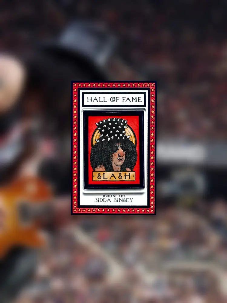 KK12 Slash - Hall of Fame Badge Pin 2025 by Kidda Kinsey Gift from Barewall Art Gallery