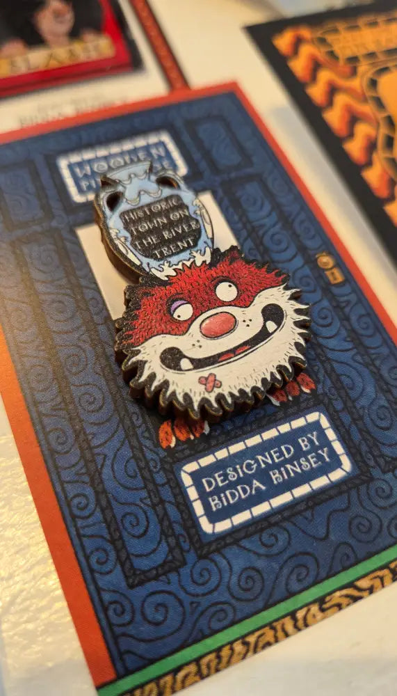 KK7 Stokie Pussycat Badge Pin 2025 by Kidda Kinsey Gift from Barewall Art Gallery