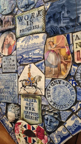 Large Blue Heart 2024 by Philip Hardaker Ceramics from Barewall Art Gallery