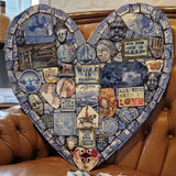 Large Blue Heart 2024 by Philip Hardaker Ceramics from Barewall Art Gallery