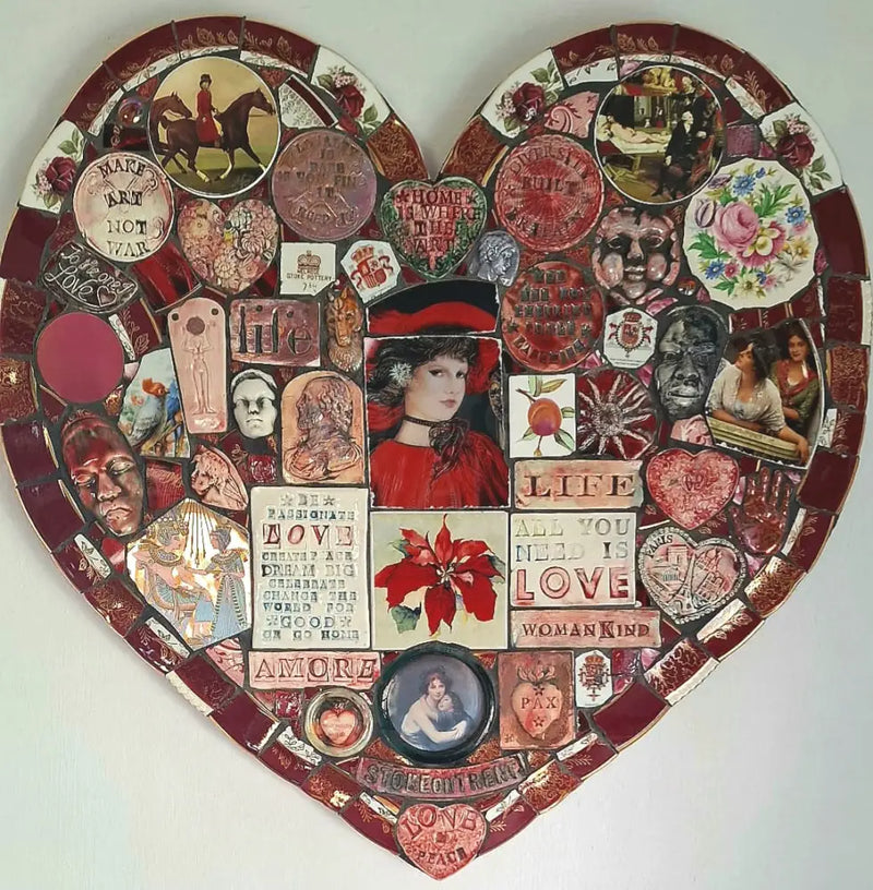 Large Red Heart 2025 by Philip Hardaker Ceramics from Barewall Art Gallery