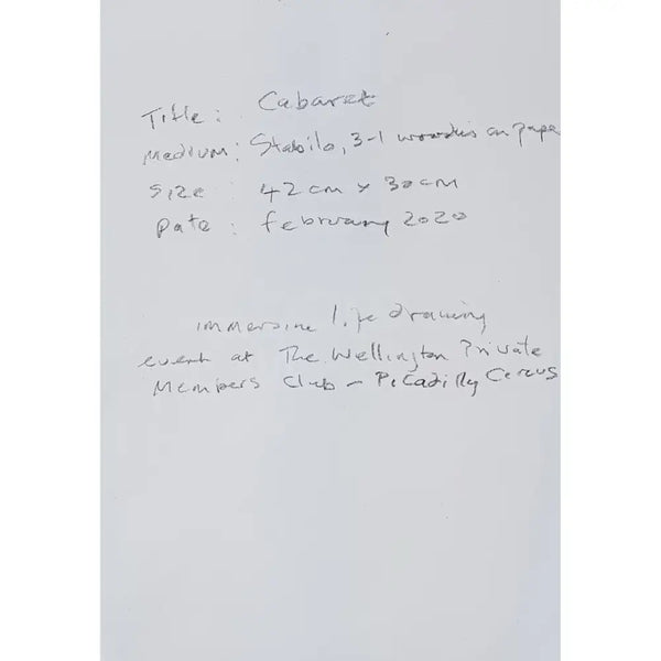 LP1 Cabaret 2020 by Lorraine Peacock Original Art from Barewall Art Gallery