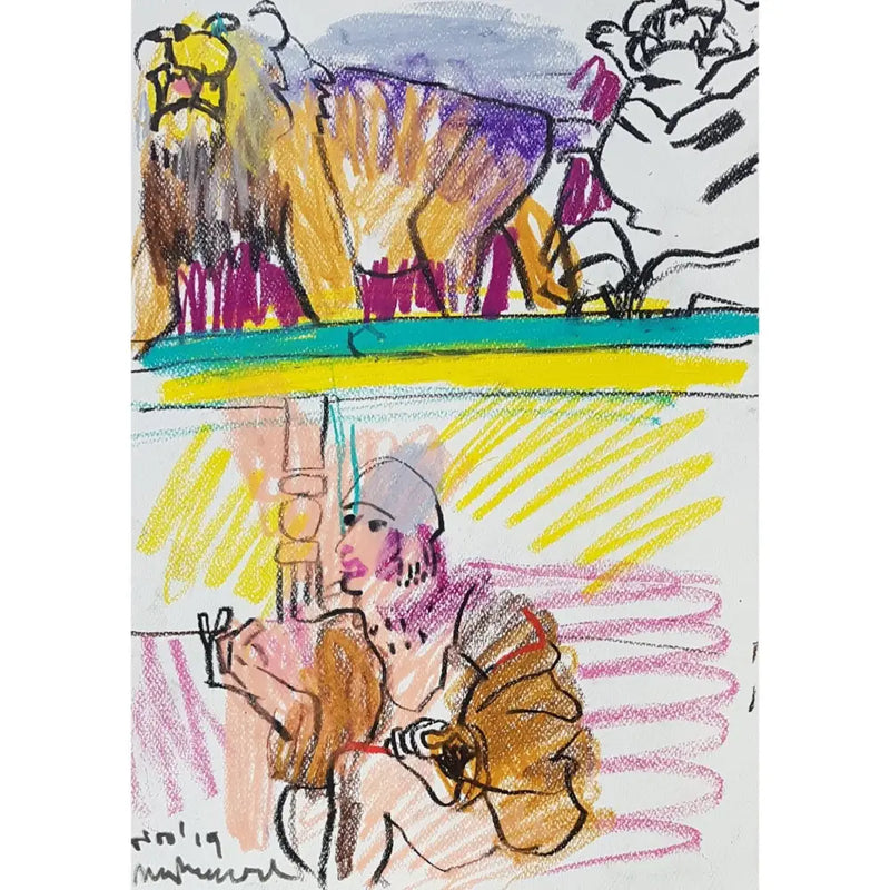 LP15 J'adore La Vie Model (2) 2019 by Lorraine Peacock Original Art from Barewall Art Gallery