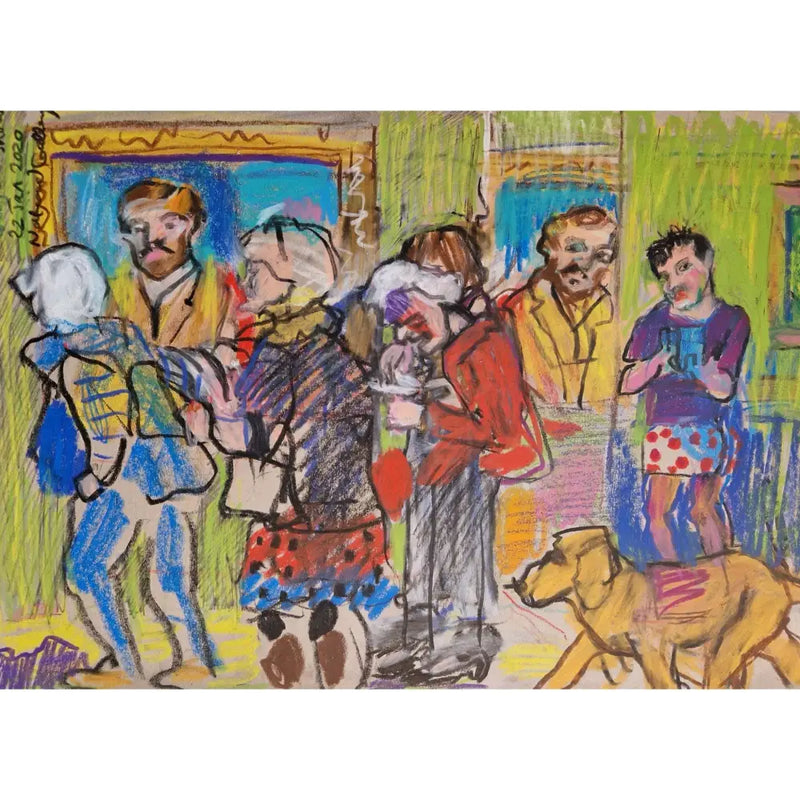 LP17 Visit to Gauguin Show at The National Gallery 2020 by Lorraine Peacock Original Art from Barewall Art Gallery