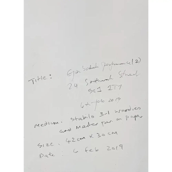 LP4 Egon Schiele Performance (2) 2019 by Lorraine Peacock Original Art from Barewall Art Gallery