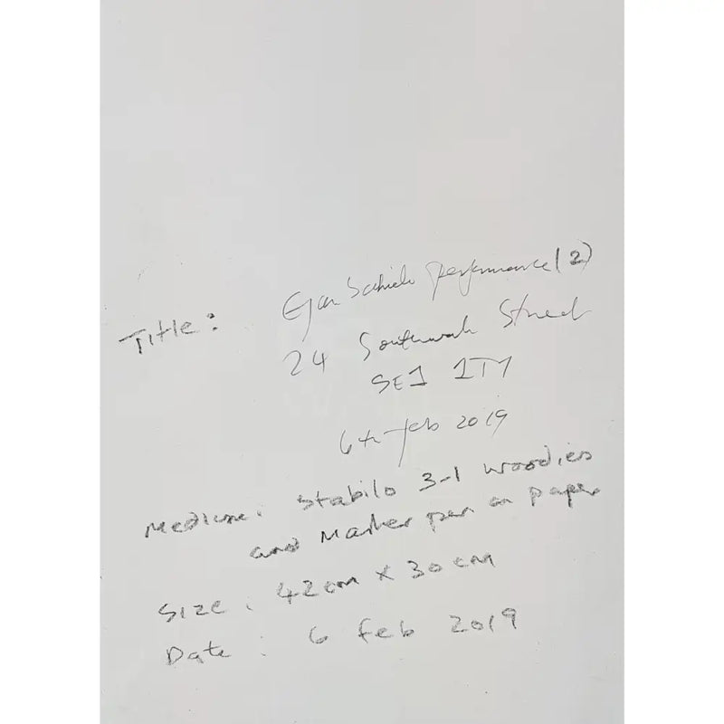 LP4 Egon Schiele Performance (2) 2019 by Lorraine Peacock Original Art from Barewall Art Gallery