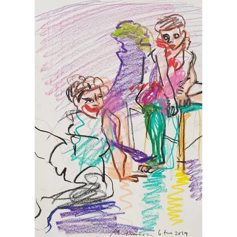 LP4 Egon Schiele Performance (2) 2019 by Lorraine Peacock Original Art from Barewall Art Gallery