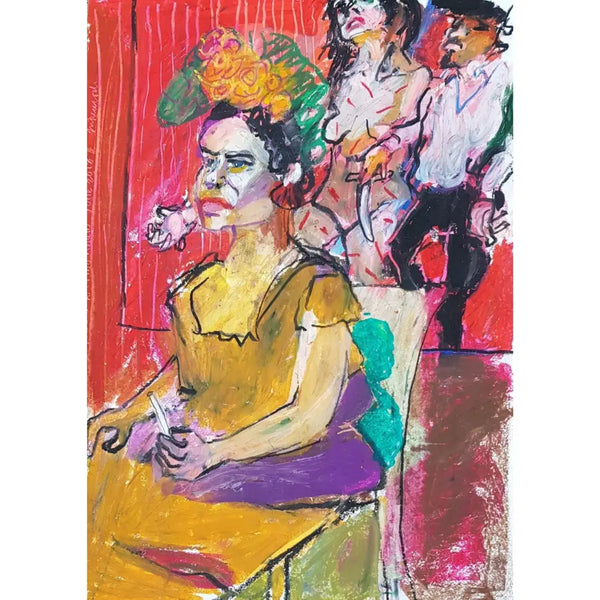 LP5 Freda Kahlo Tribute (1) 2018 by Lorraine Peacock Original Art from Barewall Art Gallery