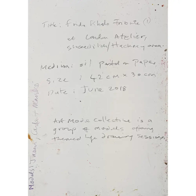 LP5 Freda Kahlo Tribute (1) 2018 by Lorraine Peacock Original Art from Barewall Art Gallery