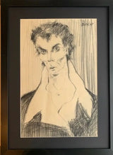 Male Portrait 1967 by John Shelton Original Art from Barewall Art Gallery