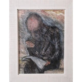 Man Reading Newspaper 1990 by Arthur Berry Original Art from Barewall Art Gallery