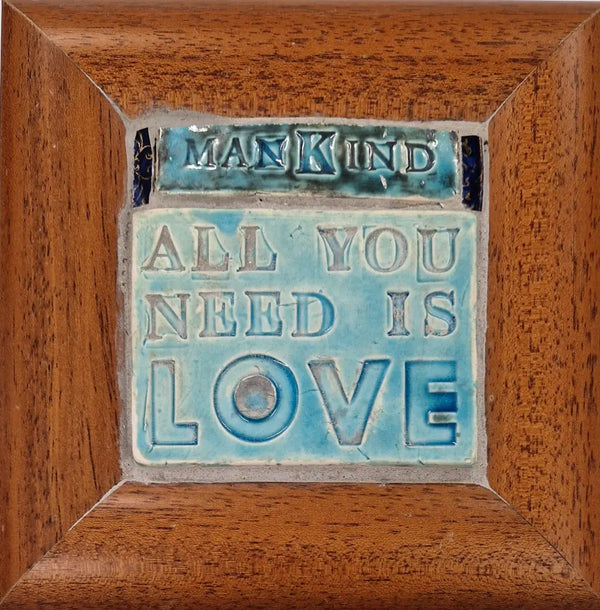 Mankind All You Need Is Love 2024 by Philip Hardaker Ceramics from Barewall Art Gallery