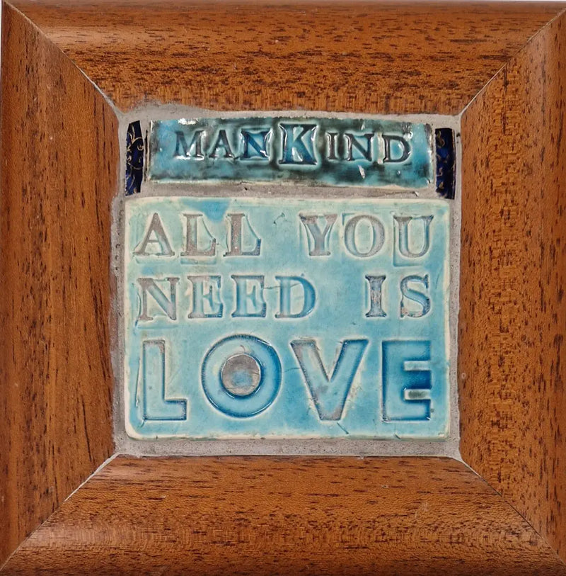 Mankind All You Need Is Love 2024 by Philip Hardaker Ceramics from Barewall Art Gallery