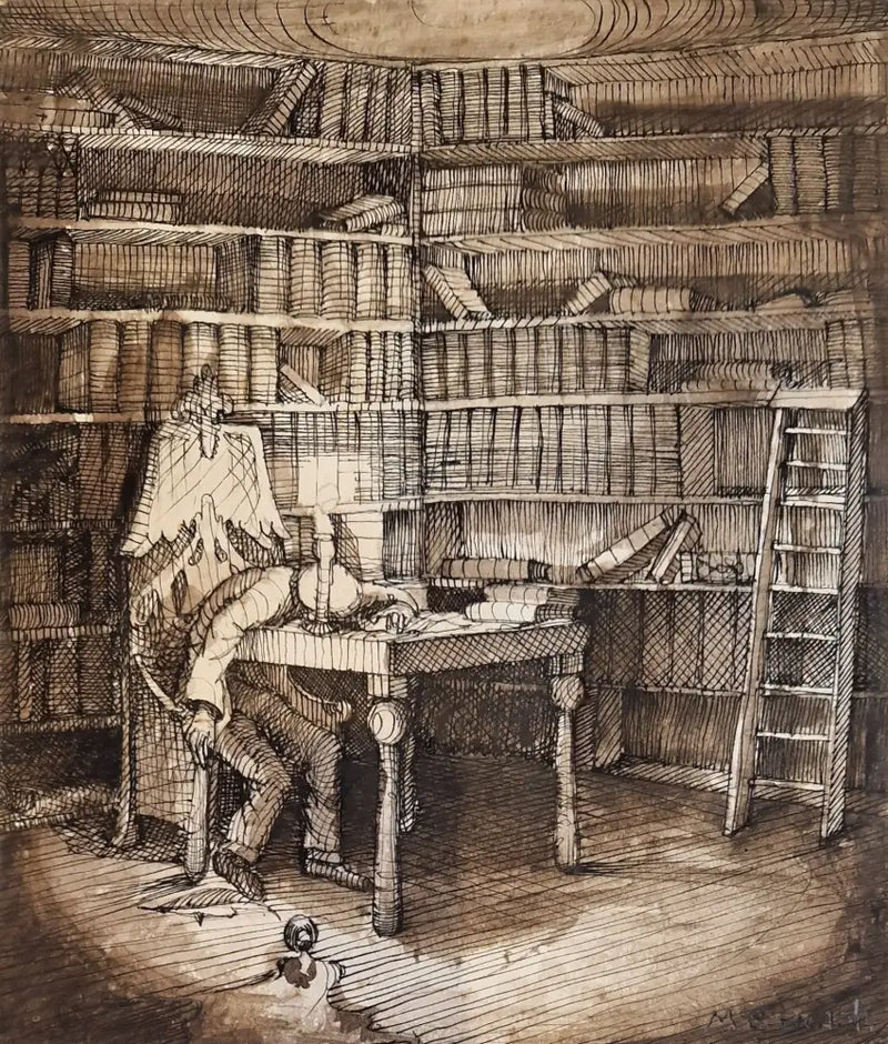 MH5 The Last Letter c.1944 by Michael Holt Original Art from Barewall Art Gallery