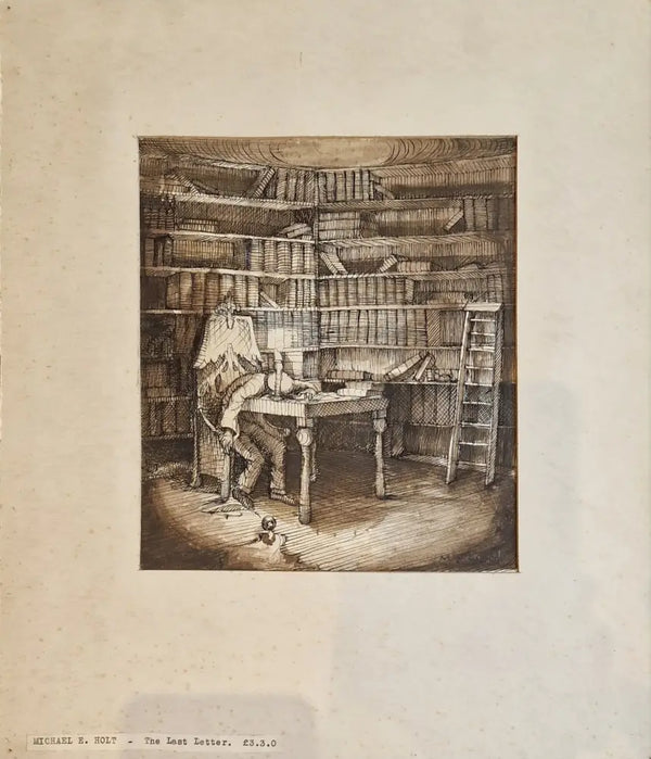 MH5 The Last Letter c.1944 by Michael Holt Original Art from Barewall Art Gallery