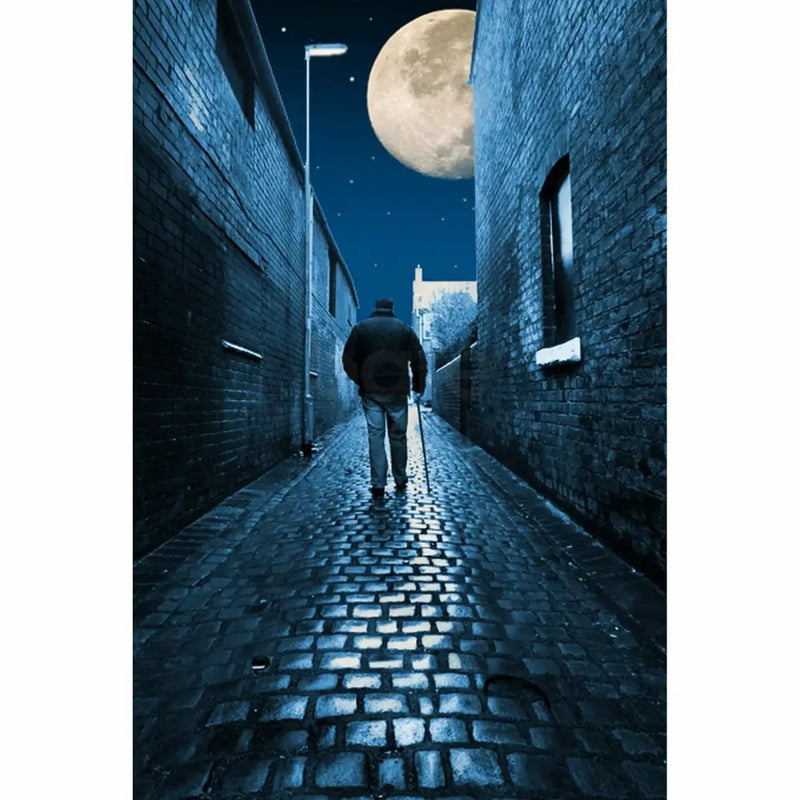 Moon over the Potteries Collection by Richard Howle Moon over the Backs Print from Barewall Art Gallery