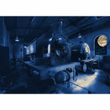 Moon over the Potteries Collection by Richard Howle Moon over Foxfield Railway Print from Barewall Art Gallery