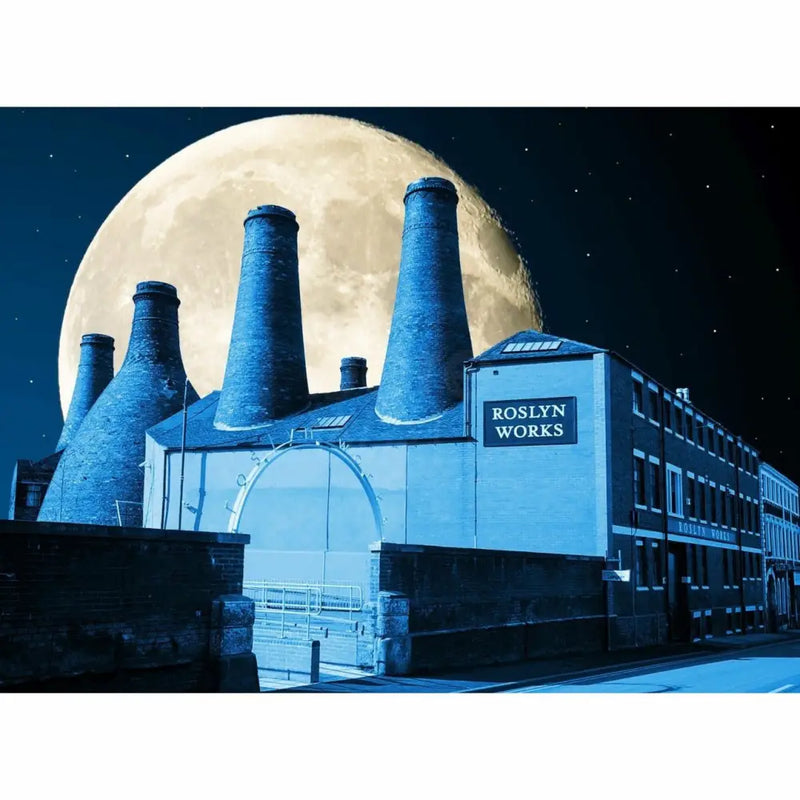 Moon over the Potteries Collection by Richard Howle Moon over Gladstone Pottery Print from Barewall Art Gallery