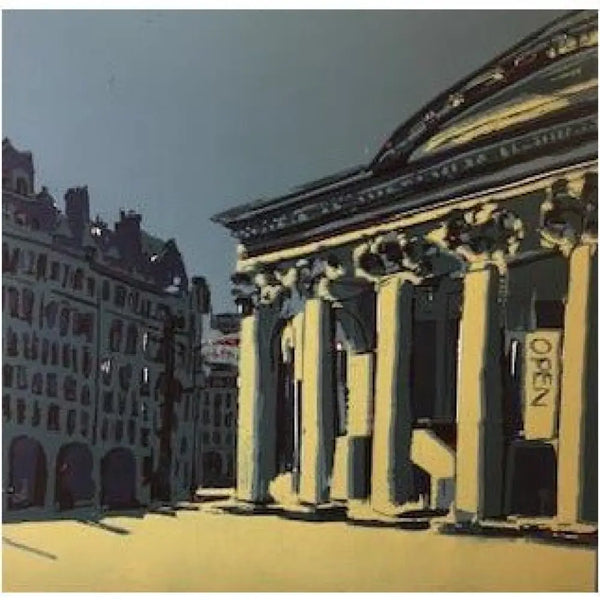Mosley Street Linocut 2020 by Jayne Pellington Linocut from Barewall Art Gallery