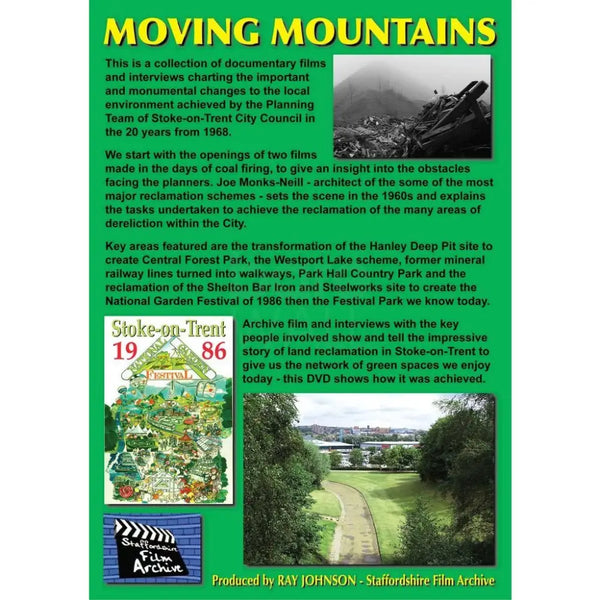 Moving Mountains - The Story of Land Reclamation in Stoke on Trent Historical Film DVD DVD from Barewall Art Gallery