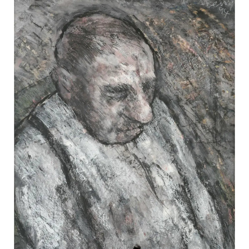 My Father Dozing 1994 Print by Arthur Berry Estate Print from Barewall Art Gallery