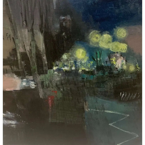 Night, Euston Rd. 2021 by Claire Vardy-White Original Art from Barewall Art Gallery