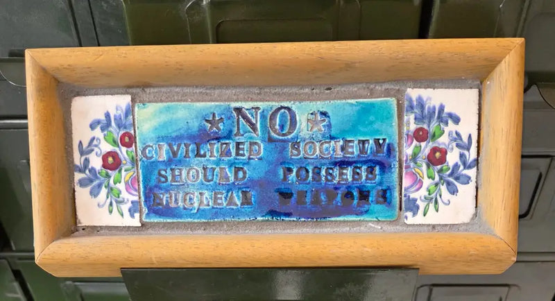 No Civilized Society Should Possess Nuclear Weapons 2025 by Philip Hardaker Ceramics from Barewall Art Gallery