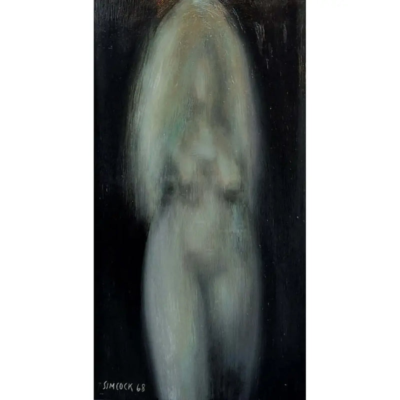 Nude 1968 Oil Painting by Jack Simcock Original Art from Barewall Art Gallery
