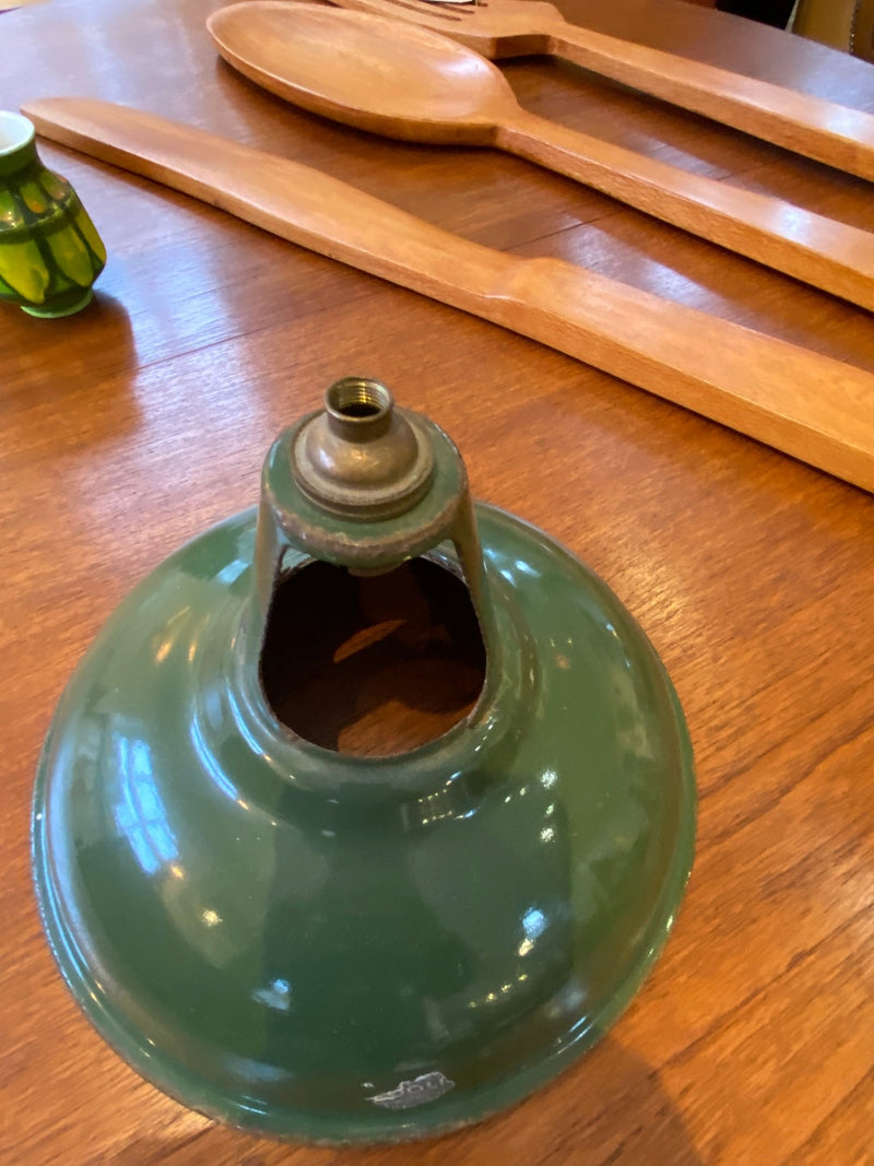 Original 1930s Coolicon 11 Inch Industrial Light Fitting by Lost and Found Projects by Barewall