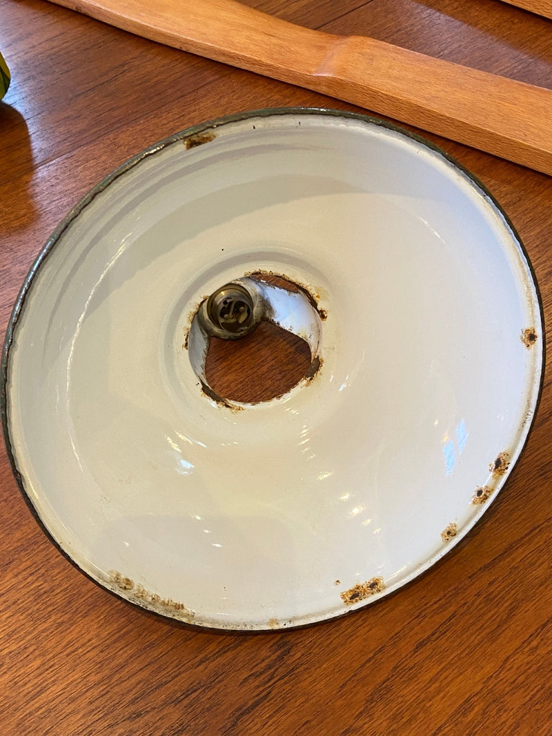 Original 1930s Coolicon 11 Inch Industrial Light Fitting by Lost and Found Projects by Barewall