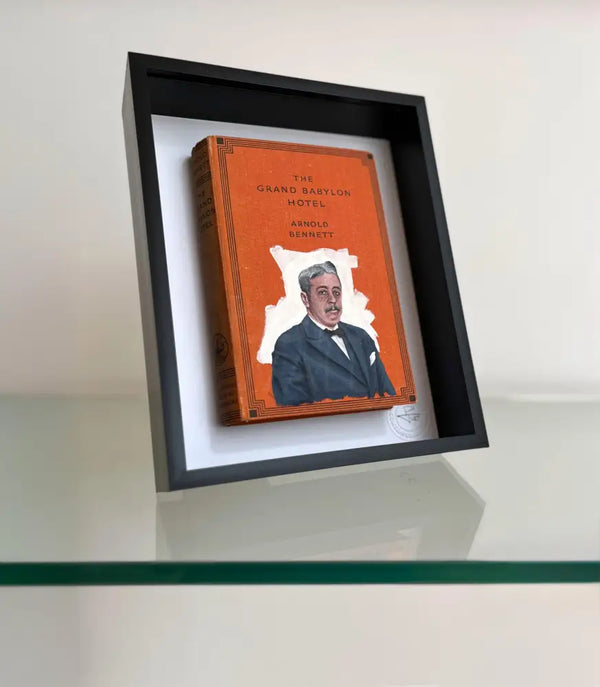 PDB15 Arnold Bennett Portrait on Grand Babylon Hotel 2025 by Peter Davis Original Art from Barewall Art Gallery