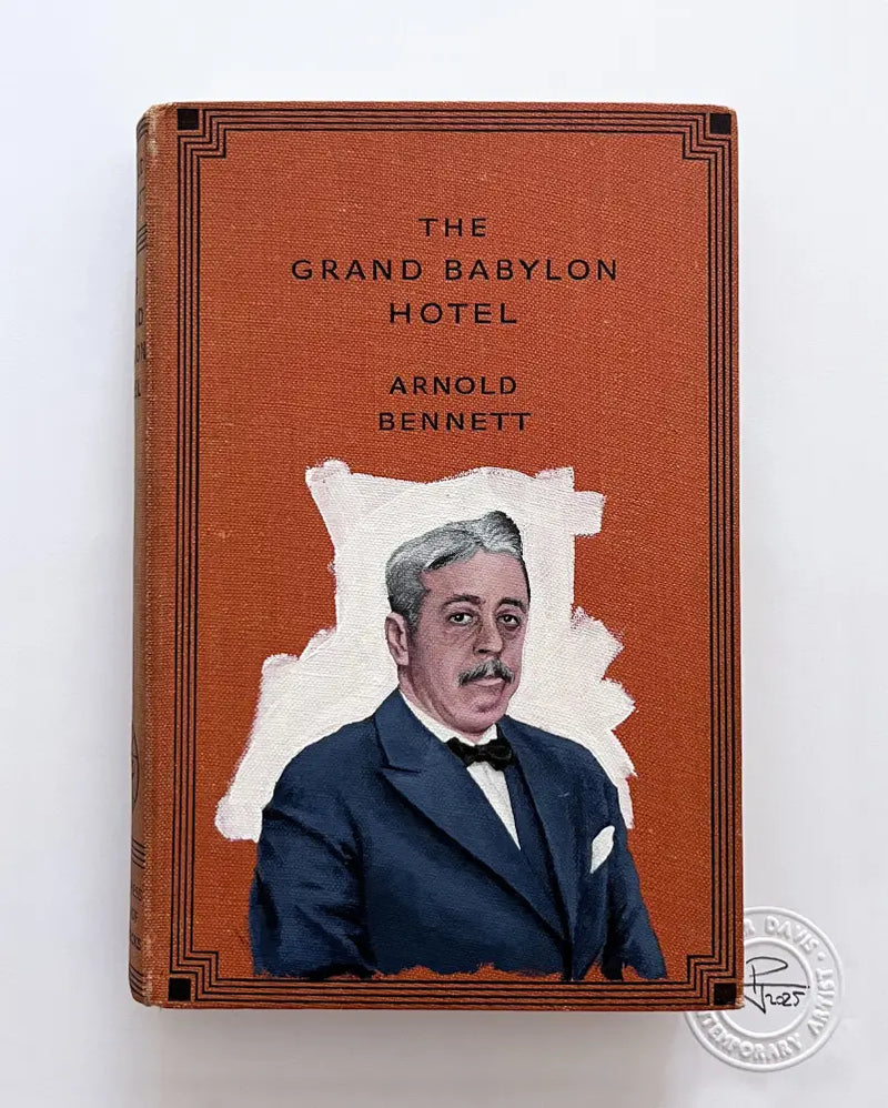 PDB15 Arnold Bennett Portrait on Grand Babylon Hotel 2025 by Peter Davis Original Art from Barewall Art Gallery