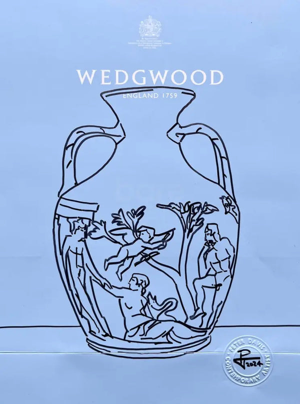 PDB7 Portland Vase on Wedgwood bag 2024 by Peter Davis Original Art from Barewall Art Gallery