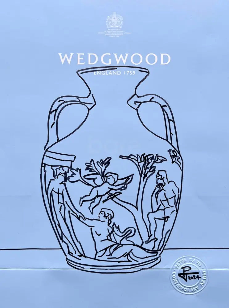 PDB7 Portland Vase on Wedgwood bag 2024 by Peter Davis Original Art from Barewall Art Gallery