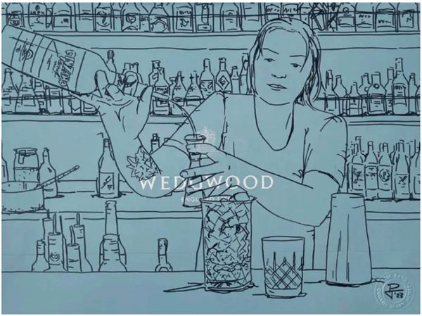 PDL4 Making cocktails, Lunar by Peter Davis Original Art from Barewall Art Gallery