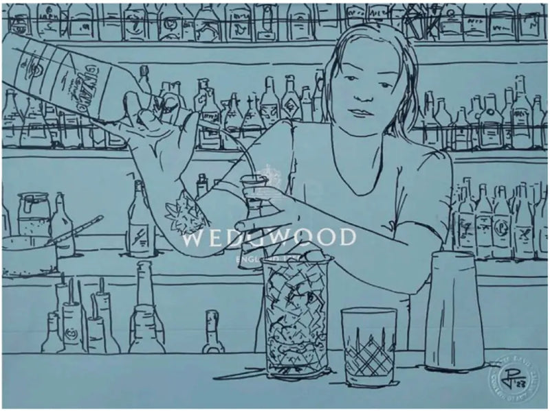 PDL4 Making cocktails, Lunar by Peter Davis Original Art from Barewall Art Gallery