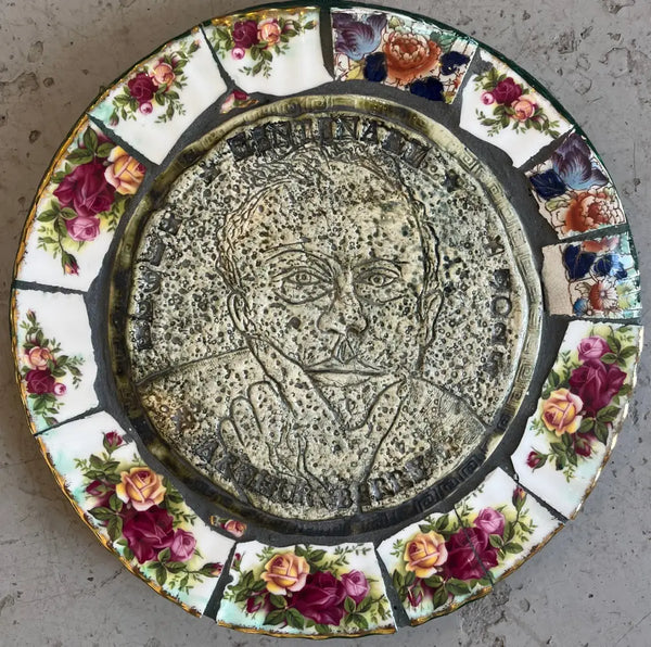 PHAB002 Arthur Berry Centenary Oatcake Portrait by Philip Hardaker from Barewall Art Gallery