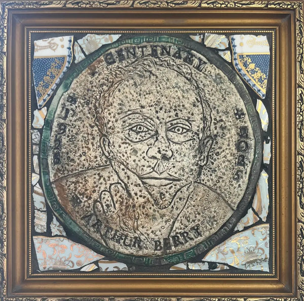 PHAB005 Arthur Berry Centenary Oatcake Portrait by Philip Hardaker from Barewall Art Gallery