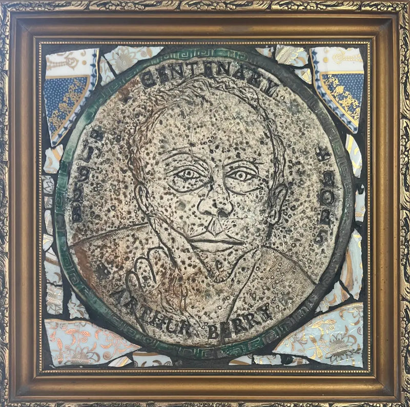 PHAB005 Arthur Berry Centenary Oatcake Portrait by Philip Hardaker from Barewall Art Gallery