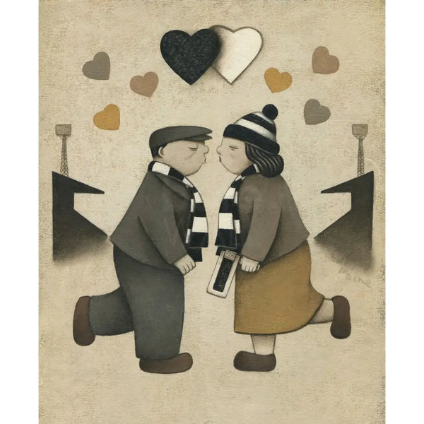 Port Vale Gift Love on the Terraces Ltd Signed Football Print by Paine Proffitt Print from Barewall Art Gallery