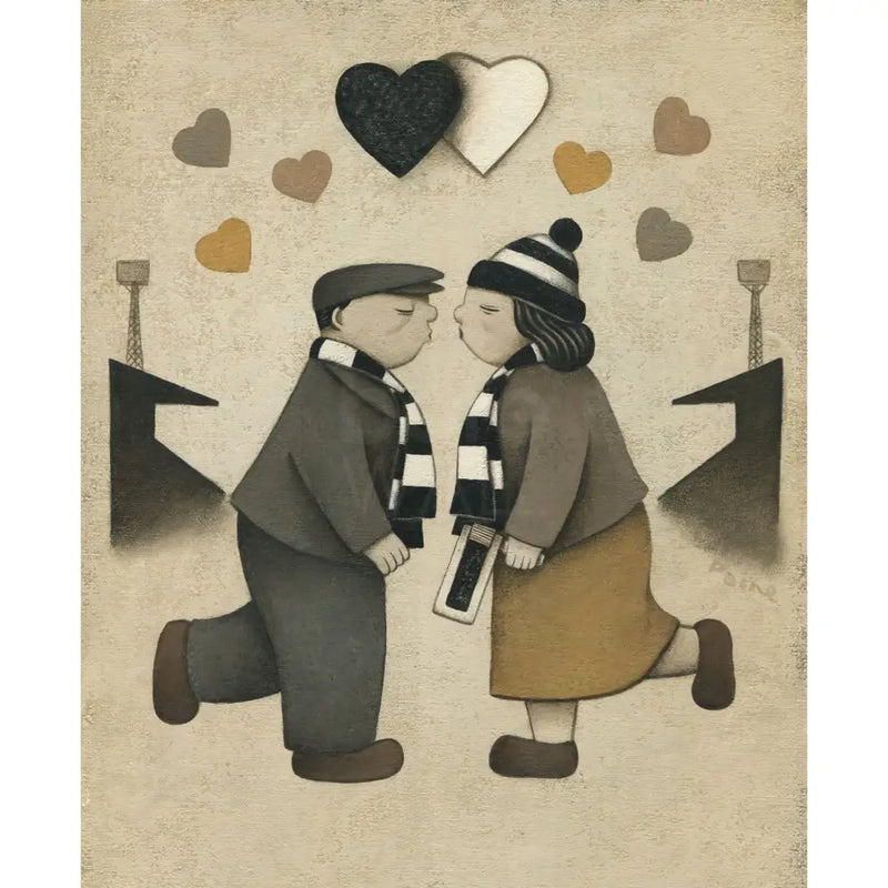 Port Vale Gift Love on the Terraces Ltd Signed Football Print by Paine Proffitt Print from Barewall Art Gallery