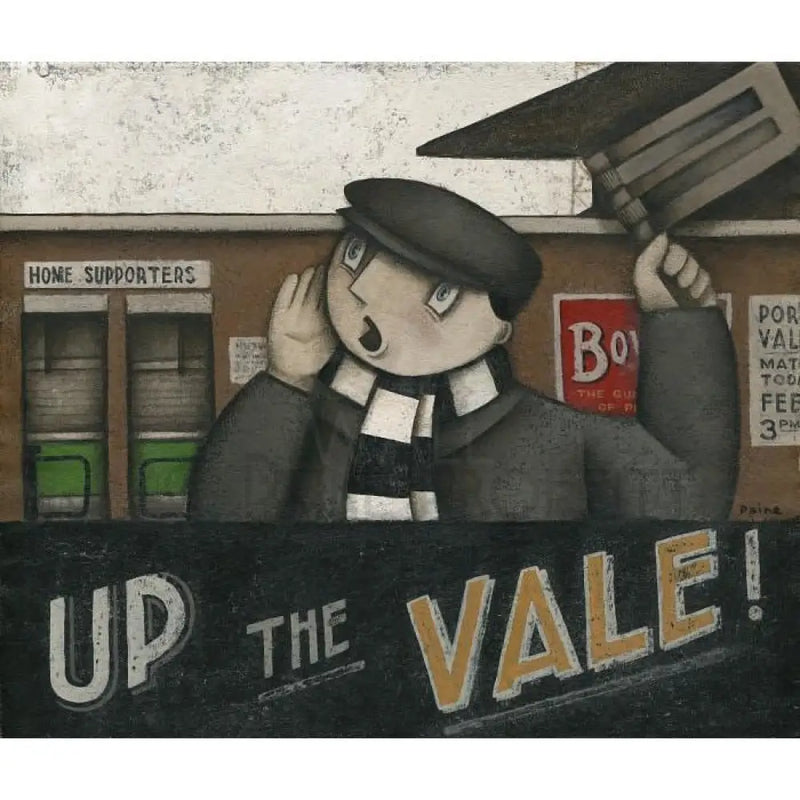 Port Vale Gift - Port Vale Up The Vale at Home Ltd Edition Signed Football Print Print from Barewall Art Gallery
