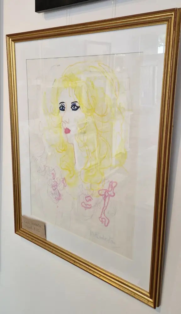 Portrait of a Young Woman in Yellow by Muriel Pemberton Original Art from Barewall Art Gallery