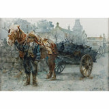 Potteries 20th Century Print Collection by Geoffrey Wynne RI The Coal Delivery Print from Barewall Art Gallery