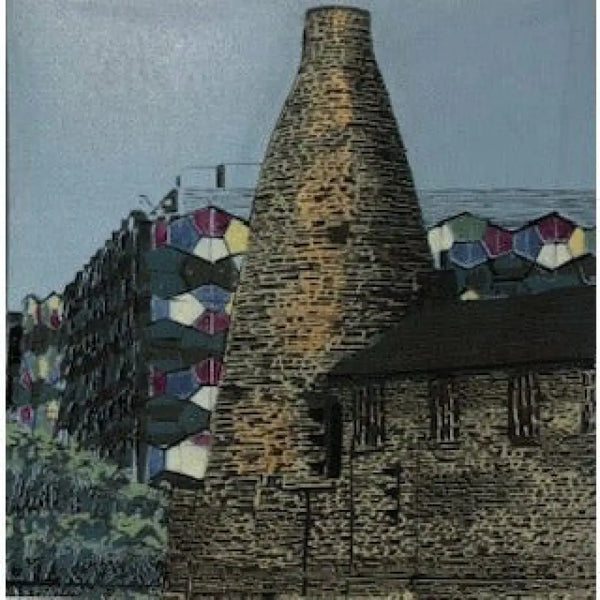 Potteries Way no9 Linocut 2024 by Jayne Pellington Linocut from Barewall Art Gallery