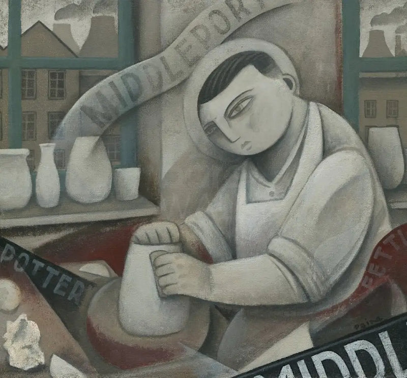 PP2314 - Potteries - Fettler by Paine Proffitt Original Art from Barewall Art Gallery